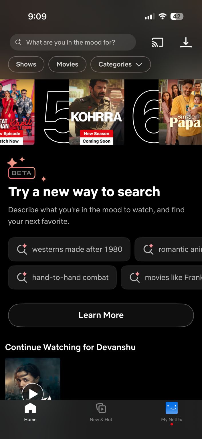 Netflix search evolution